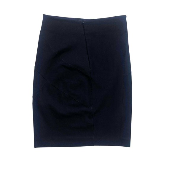 Theory Reddy‎ Black Stretch Pencil Skirt Women's 00 Career Classic Workwear - Picture 2 of 6